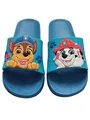 United Labels Paw Patrol Badelatschen für Jungen - Chase und Marshall Kinder Badeschlappen Schlappen Badesandalen rutschfest Blau (EU Schuhgrößensystem, Kleinkind, Numerisch (von/bis), M, 27, 28)