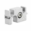 10x Halter Alu Nut 8 Aluprofil Tragrolle Rollenbahn Förderband Untergurtrolle