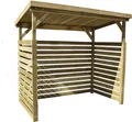 Weka Kaminholzregal "Brennholzlager 663 B Gr.1", braun (kdi), B/H/T: 229cm x 204cm x 131cm