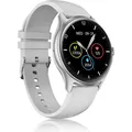 Niceboy Uhr Pixel 2 silber / Smartwatch / 1,38" IPS / IP67 / BT 5.3 (46 mm) (watch-pixel-2-silver)
