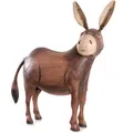 dekorative und ausgefallene Esel-Figur Metall-Figur Metall bemalt Handarbeit