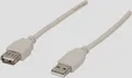 Schwaiger CK 1502 USB Verlängerungskabel, A-Stecker/B-Buchse, Grau, 2m