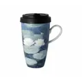 Goebel Coffee-to-go-Becher Künstlertasse Claude Monet - Seerosen am Abend, Fine Bone China bunt
