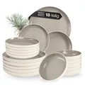 Moritz & Moritz Steingut Geschirrset 6 Personen 18-tlg. - Kombiservice - CAVO