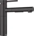 ALTAS II | Küchenarmatur in schwarz matt | Hochdruck | Mit herausziehbarem Sc...