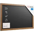ALLboards Tafel ALLboards Kreidetafel Holzrahmen Schreibtafel Wandtafel 60 cm x 90 cm
