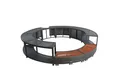 ESTEXO Pooltreppe Whirlpool Umrandung Poolumrandung Poolverkleidung Rattan Rahmen Anth
