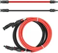 Solarkabel 4mm² Verlängerungskabel Solarmodul rot/schwarz Länge: 2 x 5m