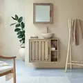Badezimmermöbel aus Akazienholz 80 Lila