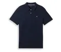 Tom Tailor Piqué Poloshirt - Herren - Gr. XXL - blau/print