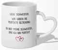 Schwester Geschenk Geburtstag Weihnachten Geschwister Mädchen Tasse Frauen