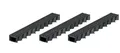 ACO Severin Ahlmann GmbH & Co. KG Entwässerungsrinne 3x1m Hexaline 2.0 Entwässerungsrinne + Stegrost Microgrip, 3-St., Kunststoff Stegrost mit rutschhemmender Struktur