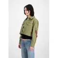 Alpha Industries Bomberjacke Deck Jacket Cropped Wmn grün M (38/40)