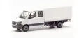 herpa 013499 Minikit MB Sprinter neue Doppelkabine mit Pritsche - weiß 1:87 N...