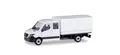 Herpa Minikit MB Sprinter \'18 DK Pritsche Plane weiß 013499