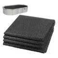 VOUNOT Pool Solarabdeckplane Rechteckig 600x400 cm, Premium Pool Solarplane Stärke 120 µm, Solarfolie Pool Zuschneidbar, Solarabdeckung Poolheizung Wassererwärmung Wärmeplane Schwarz