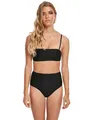 Urban Classics Damen TB3617-Ladies High Waist Bandeau Bikini-Set, Black, XS