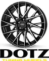 4x Dotz Fuji 7,5x18 5/100,0 ET46 Black/poliertshed