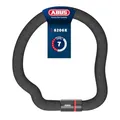 ABUS Kettenschloss Goose Lock – biegsames, klapperfreies Fahrradschloss aus gehärtetem Stahl – 6 mm stark – 85 cm lang – mit Schlüssel – Schwarz