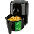 GOURMETmaxx Heißluftfritteuse 3l  8 verschiedene Programme zum Braten Grillen Rösten fettarme schonende Zubereitung Timer & Abschaltautomatik - Schwarz