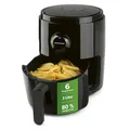 GOURMETmaxx Heißluftfritteuse | 3L Airfryer mit Timer & Touchscreen | Fritteuse mit 8 Funktionen & 6 Programmen | energiesparend frittieren, nahezu ohne Öl | Minibackofen - 1400 W