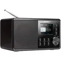Karcher DAB 3000 - DAB+ Radio (Digitalradio, DAB plus/UKW-RDS, AUX-IN, Wecker mit Dual-Alarm, kleines Küchenradio, schwarz)