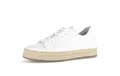 Gabor Damen Low-Top Sneaker, Frauen Halbschuhe,Best Fitting,Freizeitschuhe,Turnschuhe,Laufschuhe,schnürschuhe,Weiss(Opt.Jute-Se),38 EU / 5 UK
