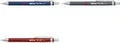 rotring Feinminenstift Tikky Retro, 0,5 mm, blau verchromte, starre Röhrchenspitze, gummierte, gewellte - 1 Stück (2202566)