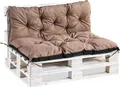 Palettenauflage Palettenkissen Kissen Palettensofa Euro Paletten Polster MH-TMPA Hellbraun