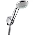 hansgrohe Crometta 85 Duschkopfhalterungset Vario mit Duschschlauch 125 cm (2 Strahlarten, 17 l/min) (27558000)
