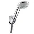 hansgrohe Brausenset Crometta 85 Vario Porter chrom mit Brausenschlauch 1250 mm