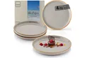 SÄNGER Teller Rio, (4 St), Rio Perlgrau, 4x Dessertteller, Steingut, Handmade, VALUE COLLECTION