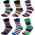 OCCULTO Basicsocken Herren Bunte Socken 6er Pack (Modell: Sigi) (6-Paar) lila 39-42
