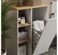 Vicco Wäscheschrank Viktor, Weiß/Artisan, 68 x 88.2 cm mit offenen Regalen und Wäsche... (1-St)
