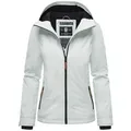 Marikoo Outdoorjacke Brombeere sportliche Übergangsjacke mit Kapuze blau M (38)