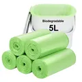 Biologisch abbaubare Müllbeutel 120 Stück, 5 l/1,2 Gallonen kleine Müllbeutel...