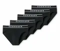 5 Schiesser Rio-Slips - Herren - Gr. M/5 - schwarz