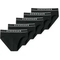 SCHIESSER Herren Slips, 5er Pack - Serie "95/5", Rio-Slips, Logobund