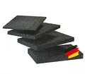 BAUHELD Terrassenpads 90x60 x 8mm [20 Stück] - Made in Germany - Antirutsch Bautenschutzmatte aus Gummigranulat - Als Unterlegplatten für Terrassen-Fliesen, WPC Terrassen-Dielen, Stelzlager, Balkon