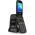 SPC Harmony 2 - 4G Seniorenhandy mit Große Tasten, Anti-Kratz-Display (2,8"+1,77"), Notruf-Taste, 104dB Lautstärke und hörgerätekompatibel - Sc... - Schwarz