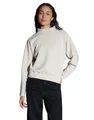 OPUS Damen Sweatshirt | GULITTA Loose Sweatshirt mit samtiger Oberfläche Ivory, 42