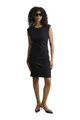 KAFFE Kleid India Damen Kleid Kurzarm Rundhals Cocktailkleid XXL, Black deep
