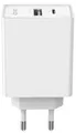 Freenet Basic Travel Charger Schnellladegerät USB-C USB-A 30W Netzteil weiß