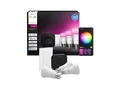 PHILIPS Hue Bridge Pro + Dimmer Switch 3 E27 smarte Lampen, White and Color Ambiance, Starterset RGBW