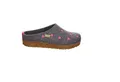 Haflinger Haflinger Grizzly Cuoricino Leinen-Stoff Hausschuhe Damen grau Pantoffel