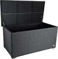 Auflagenbox Venezia 146x83x80 cm rostfrei, belüftet, Deckel als Tischplatte