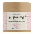 puremetics 3in1 - Dusch-Fluff Duschgel, Bodylotion & Peeling Blütenmeer250g