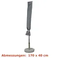 Schutzhülle Garten-Ampelschirm Abedeckhaube Hülle Abdeckung Haube 300 cm grau