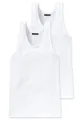 Schiesser Unterhemd Authentic (2er-Pack) mit Nadelzug-Muster