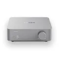 WiiM Vibelink Amp | 100W Leistung Verstärker mit Premium ESS 9039Q2M DAC und TI TPA3255 | Kompatibel mit WiiM Mini, Pro, Pro Plus und Ultra | RCA, Koaxial- und Optische Eingänge | Silber